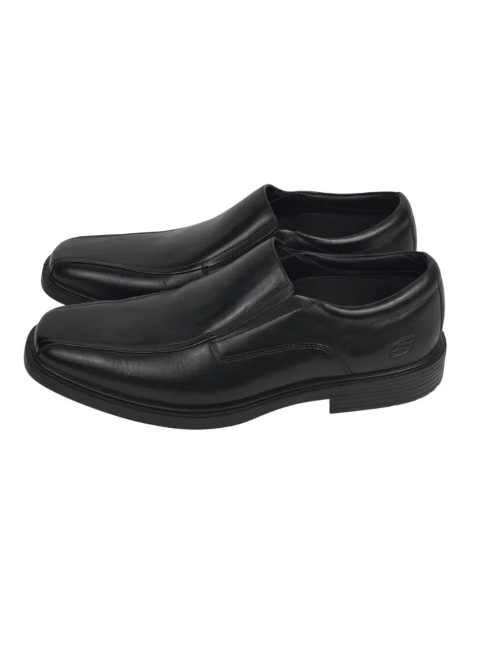 Skechers Miller Moriarty Men's Black Leather Slip-On Loafers Dress Shoes Size 13 - Picture 3 of 7